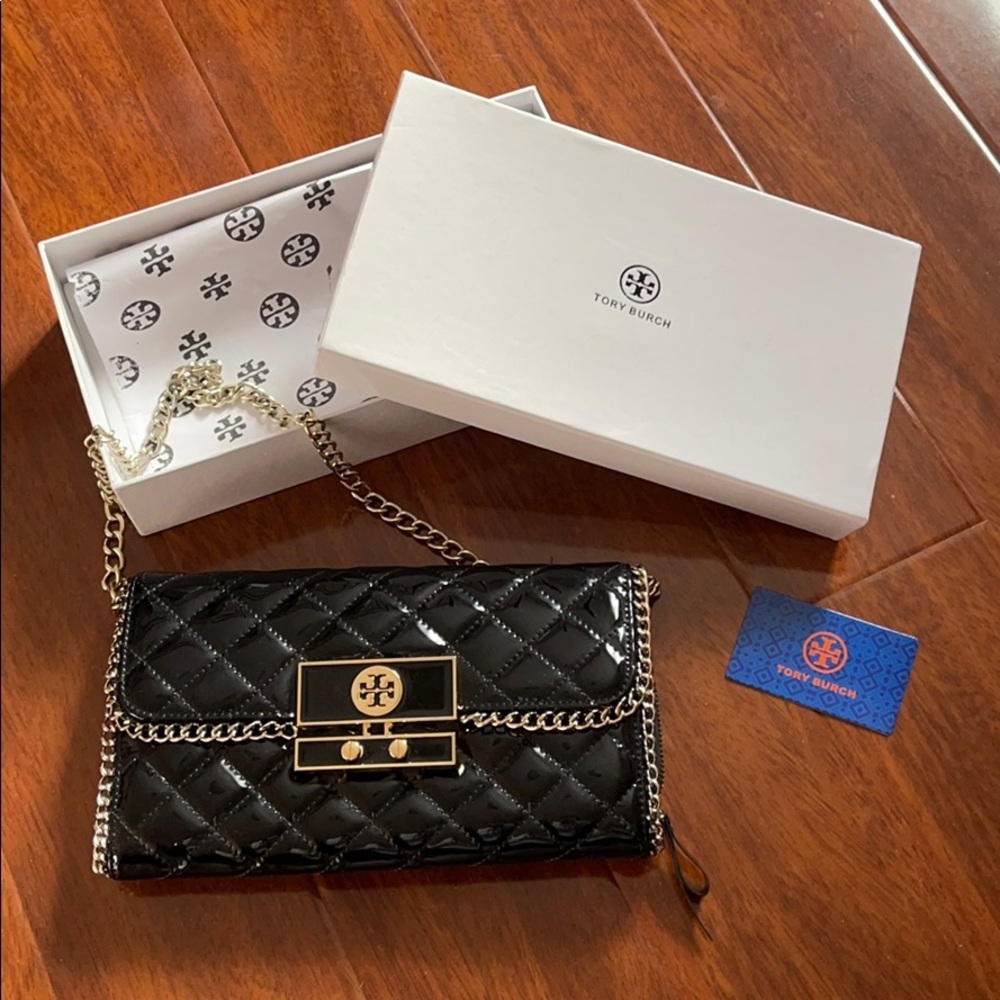 Tory Burch quilted clutch